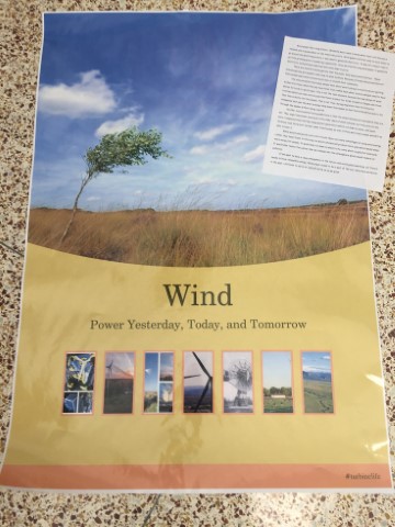 The Wind Turbinators submitted a poster and paper that explained the benefits of wind power. They won the Bonus Award by being chosen as the best entry in a vote by all of the people who attended the competition.
